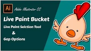 Adobe Illustrator-Class #28-(Live Paint Bucket, Live Paint Selection )🔥#IllustratorTutorials