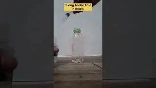 Acetic acid with baking soda #chemistry #practical #experiment #shortsfeed #homeitemscrafts #shorts