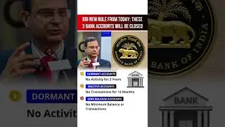 RBI New Rule 2025: 3 Types of Bank Accounts That Will Be Closed | Dormant, Inactive & Zero-Balance