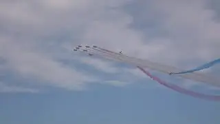 Red Arrows Display for Tallships Aberdeen 2025
