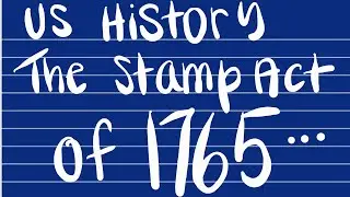 The stamp act of 1765