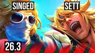 SINGED vs SETT (TOP) | Good KDA: 11/2/9 | EUW Master | 26.3
