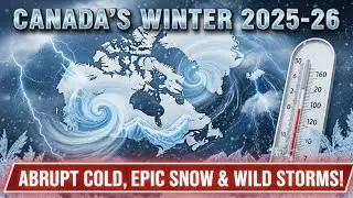 Зима в Канаде 2025-26: резкий холод, снежный покров и дикие штормы! ❄️🇨🇦