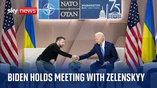 US President Joe Biden meets with Ukrainian President Volodymyr Zelenskyy