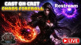 Cast on Crit CHAOS Fireball Blood Mage Is DISGUSTING!!!| Mapping, Farming Vibing -Path of Exiles 2
