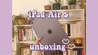 iPad Air 5 purple 2022 + Apple Pencil 2 Unboxing 💜