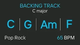 BACKING TRACK | Soulful Pop | C Major | Chords: C G Am F | 65 BPM