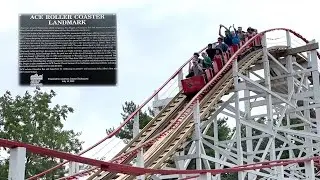 Sea Dragon at Columbus Zoo ACE Roller Coaster Landmark Plaque Presentation