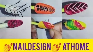 DIFFERENT NAILART 💅 AT HOME #nailartwithouttools #tapenailart #viralnailart #trending #nailartathome
