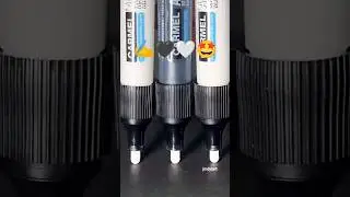 Black and White Acrylic Markers! 🖤🤍 #artsupplies #asmr #shorts