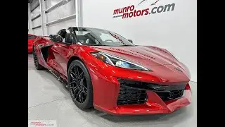 2023 ПРОДАНОПРОДАНО Corvette Z06 3LZ Convertible 670 л.с. GT2 Red Mist Met Sky Cool Grey/Black 36...