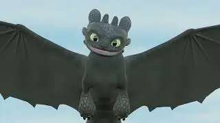 Toothless Flying Test Fan Animation in Blender (Rendered with Eevee) | Blender 3.4