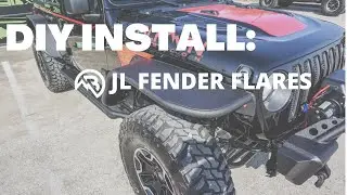 DIY INSTALL: Jeep Wrangler JL Aluminum Fender Flares by Black Mountain