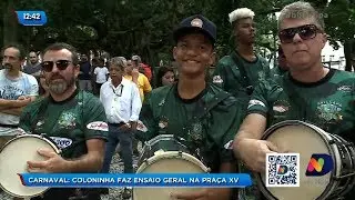 Carnaval de Florianópolis: Coloninha faz ensaio geral na Praça XV nesta sexta-feira
