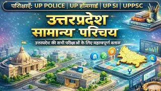 उत्तर प्रदेश सामान्य परिचय | UP Police, UP SI, Homeguard Exam 2025 | MCQ + PYQ