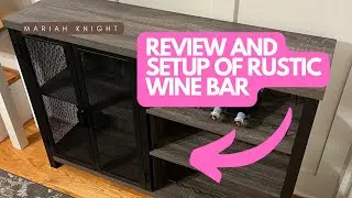 Setup and review of amazon rustic coffee bar cabinet - Everything you need to know!