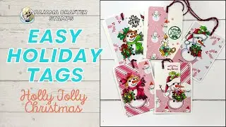Easy Christmas Gift Tags with Scraps for Paper Crafters