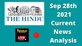 28th September 2021 Current Affairs Update by Global IAS Academy
