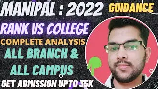Manipal 2022 Cutoff | All campus all branches cutoff | Rank vs Branch #manipal #cutoff #counselling