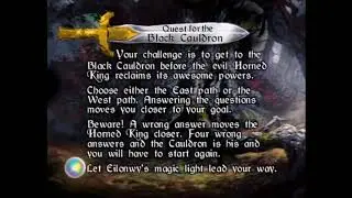 QUEST FOR THE BLACK CAULDRON GAME