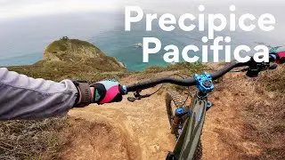 STEEP CLIFF EDGE MTB TRAIL IN PACIFICA: Precipice