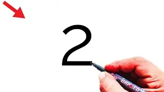 How to draw corn from number 2 | मकाई का भुट्टा का चित्र | Number Drawing