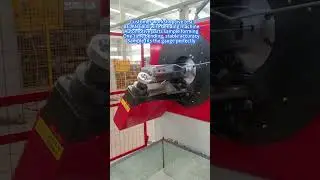 Live sampling test in customer workshop.BELAN 6800 wire bending machine forming automotive parts