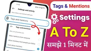 instagram Tags And Mentions Setting