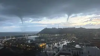 Tornados en Puerto de Mazarrón