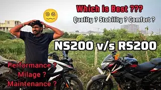 NS200🚀 v/s RS200🔥 Comparison📊 #bajajpulsar #ns200 #rs200 #review #tamil