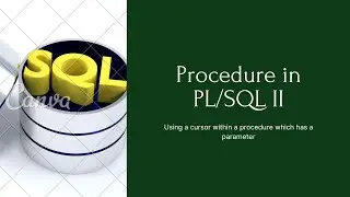 #Oracle #PLSQL #Procedure which using cursor to display