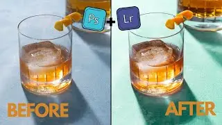 FOOD AND DRINK PHOTOGRAPHY EDITING TUTORIAL | How I edit Hard Light Images | Lightroom and Photoshop