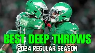 Jalen Hurts 2024 Highlights 🦅🔥 ALL DEEP THROWS (20+ yards) BUT they keep getting BETTER & BETTER!