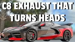 This C8 Corvette Exhaust is LOUD with a Luxury Cabin Ride!! REV, Review and Dyno 30hp More!
