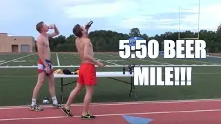 Karl Runs 5:50 Beer Mile
