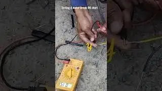 SUBMERSIBLE WATER PUMP MOTOR WINDING CHECK OUT  BREAK OR SHORT CREATIVE SCIENCE WORKSHOP