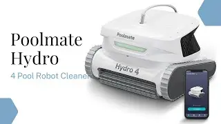 Poolmate Hydro 4 Pool Robot Cleaner for Inground & Above Ground Pools &ndash; Floor, Wall & Waterline