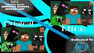 3,512 SUBSCRIBER SPECIAL: MONSTER SCHOOL SPEEDPAINT (Dedicated To &lrm;@Zeus.Studios)