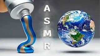 Cosmic Paint Tubes Creating Planets | Oddly Satisfying AI ASMR