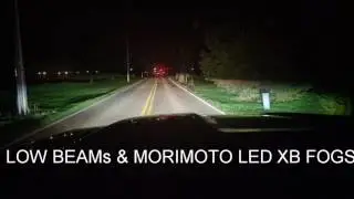 2014 GMC Sierra Denali Morimoto HID bulbs & LED XB Projector Fog Lights