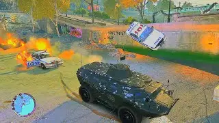 GTA 4 TBOGT: Epic APC Tank Rampage & 6-Star Police Escape with Luis! 🚨🔥 - # 12