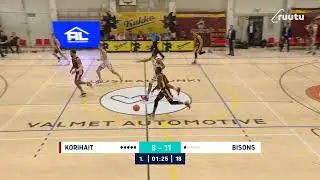 Unique McLean chase-down block and fast-break assist | Korihait - Bisons 6.11.2021