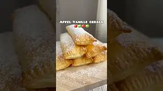 Vanillepudding🍨+Apfel🍎😍#vanilla #vanille #rezepte #pudding #schnellesrezept #asmr #backen
