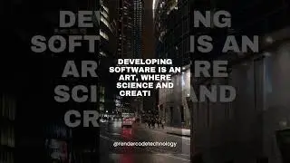 Developing software is an art, where science and creativity collide. 