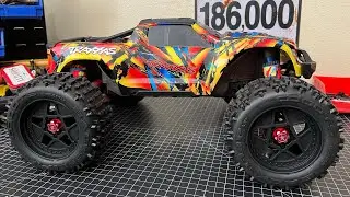 TRAXXAS MAXX BEST RC OUT SENDIT ONTO TRAMPOLINE