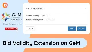 Bid Validity Extension on GeM | GeM Bid Validity Extension for Sellers | GeM Bid Validity Extend