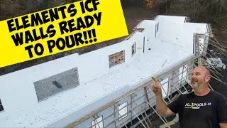 Сборка Elements ICF, первый этаж готов к заливке!!!