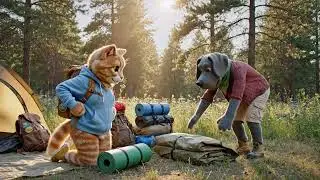 Orange Cat Goes Camping with Friends 🐱⛺ | A Heartwarming Story About Friendship