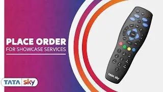 Tata Sky | DIY | How to order for showcase services using the remote?