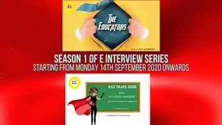 K12 Talks 2020 Organised by K12 News Network | Season 1 of E Interview Series.